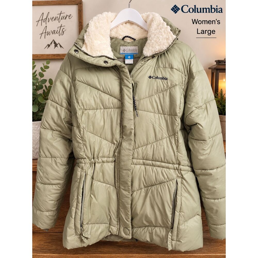 COLUMBIA PEAK TO PARKA III INSULATED HOODED JACKET WOMEN'S LARGE